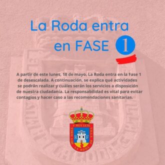 La Roda pasa a fase 1 en el plan de desescalada