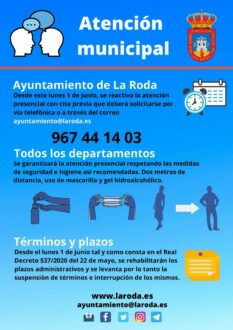 El Ayuntamiento ofrecerá atención presencial con cita previa desde este lunes