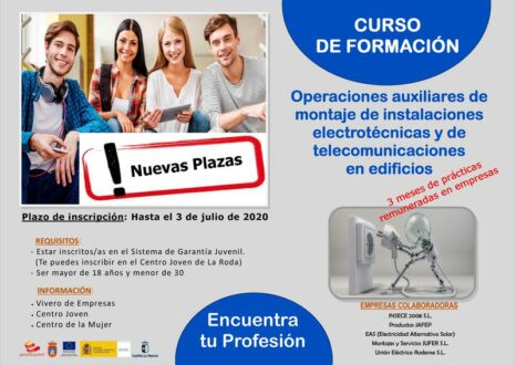 Se retoma el curso ‘Energía Plus La Roda’ con plazas disponibles