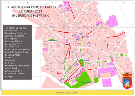 El Plan de Asfaltado mejorará 17 tramos de calles